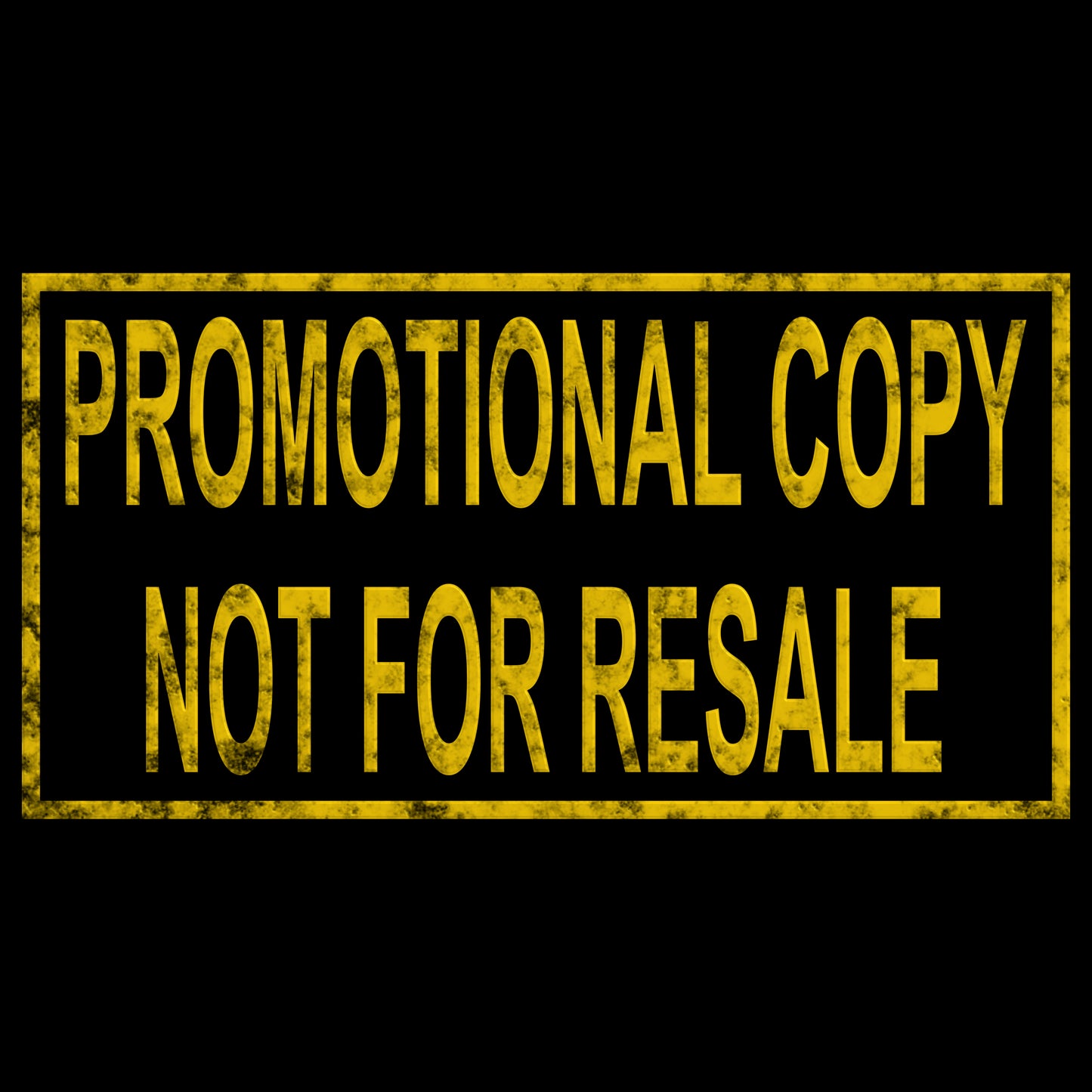 Promo Not 4 Resale