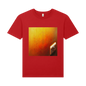 red t-shirt featuring a pop art style design of a plug
