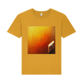 Yellow t-shirt featuring a pop art style design of a plug