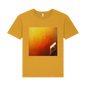Yellow t-shirt featuring a pop art style design of a plug